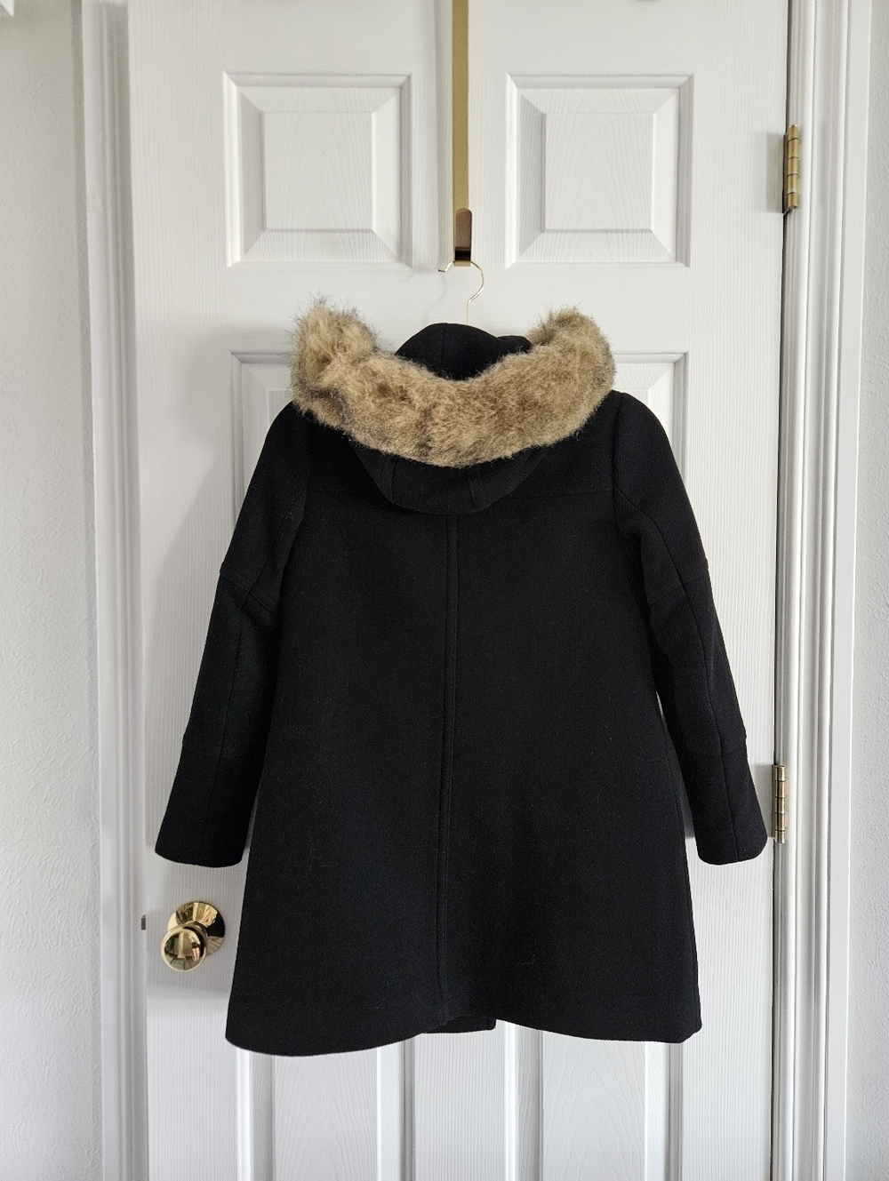 NWOT J.Crew Chateau Wool Italian Stadium Cloth Hooded Parka- 000Petite - Picture 2 of 7